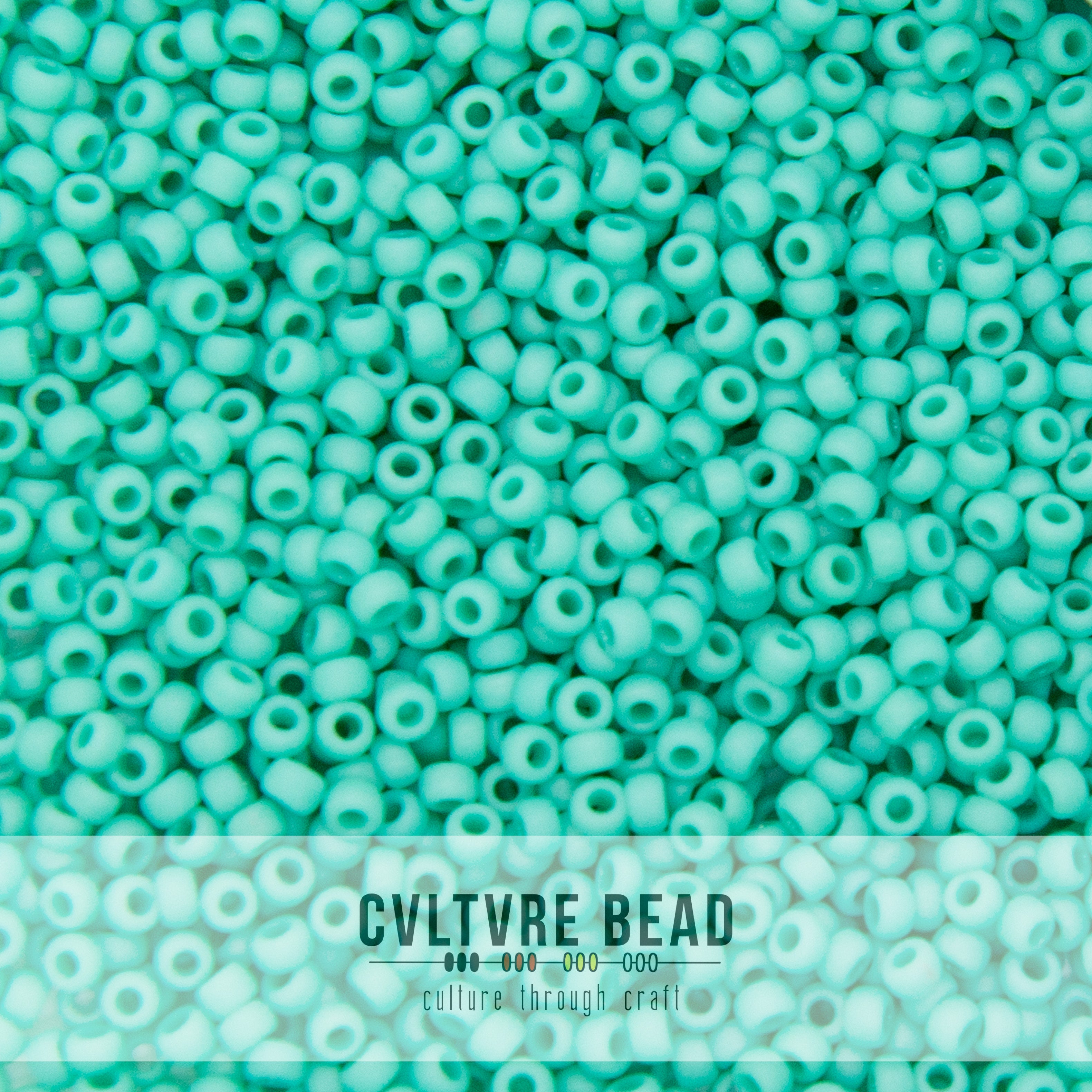 11/0 Matte Op. Turquoise - 23g - Miyuki Seed Bead